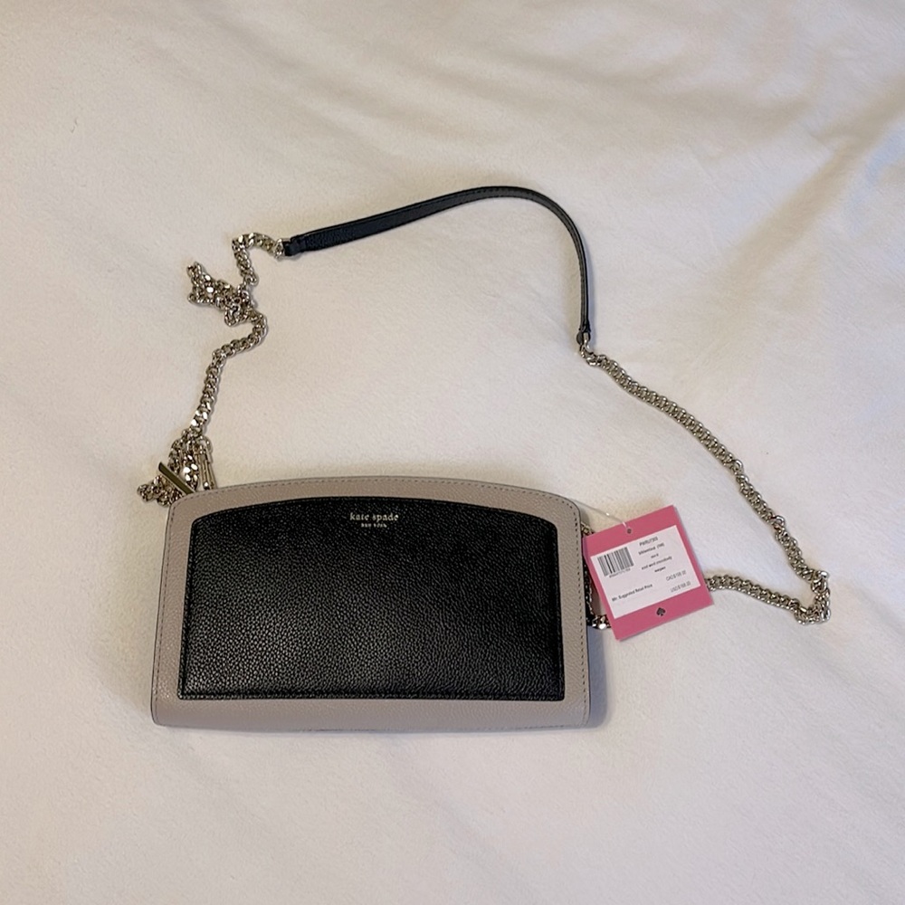 Kate Spade, New York East West Crossbody in Black/Warm Taupe NWT